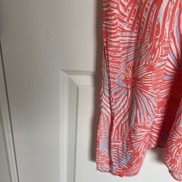 La Met Luxe Women’s Tropical Swim Coverup Coral/Light Blue S/M - Picture 6 of 7